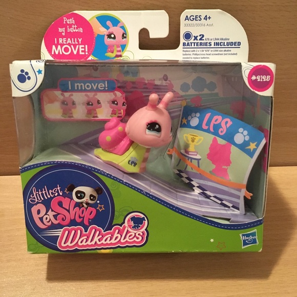 NWT Walkables Snail LPS 2125 Littlest Pet Shop Toy - Picture 1 of 4